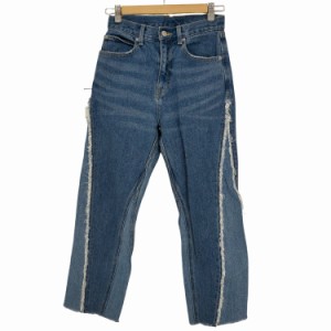 X-girl(エックスガール) CONTRAST DENIM PANTS レディース JPN：0 【中古】【ブランド古着バズストア】