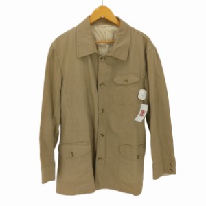 Eddie Bauer(エディーバウアー) リネン混 コットン フラップポケット カバーオール ジャケット メンズ import：L 【中古】【ブランド古着