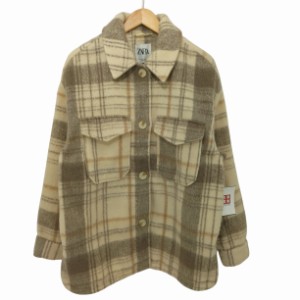 ZARA(ザラ) 20AW チェック柄オーバーシャツジャケット レディース import：S 【中古】【ブランド古着バズストア】