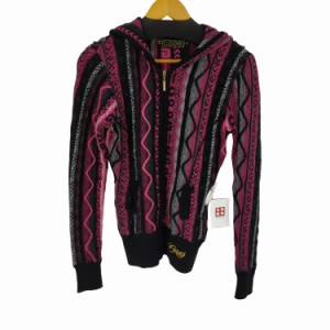 COOGI(クージー) 3Dニット ジップアップパーカー コットンアクリル メンズ  M【中古】【ブランド古着バズストア】