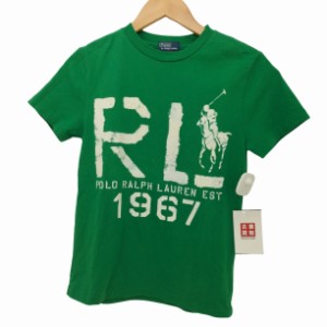 Polo by RALPH LAUREN(ポロバイラルフローレン) 前面プリント ショートスリーブ Tシャツ レディース UK：8 【中古】【ブランド古着バズス