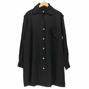 Yohji Yamamoto(ヨウジヤマモト) 93AW 襟デザインレーヨンロングシャツ メンズ JPN：S 【中古】【ブランド古着バズストア】