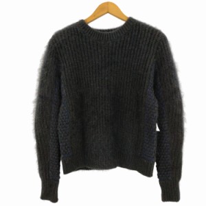 3.1 phillip lim(スリーワンフィリップリム) ウールアンゴラ クルーネックファーニット 長袖 レディース import：XS 【中古】【ブランド