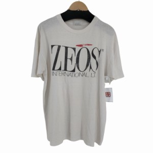 Hanes(ヘインズ) 90s MADE IN USA フロントプリントTシャツ ZEOS メンズ import：XL 【中古】【ブランド古着バズストア】
