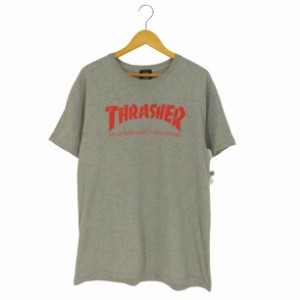 THRASHER(スラッシャー) ロゴプリント クルーネックTシャツ メンズ import：L 【中古】【ブランド古着バズストア】