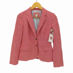 J.CREW(ジェイクルー) リネン混 テーラード ジャケット レディース JPN：2 【中古】【ブランド古着バズストア】