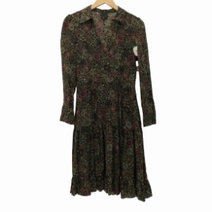 ANNA SUI(アナスイ) 総シルク 花柄ワンピース レディース JPN：4 【中古】【ブランド古着バズストア】