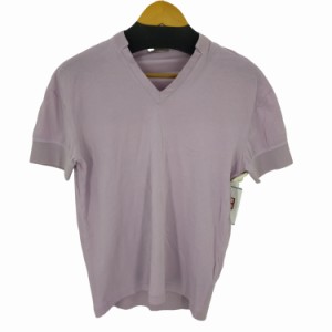 BOTTEGA VENETA(ボッテガヴェネタ) Vネック リブTシャツ メンズ  46【中古】【ブランド古着バズストア】