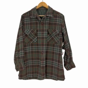 PENDLETON(ペンドルトン) 60s フラップポケット ボックス オープンカラーシャツ メンズ 表記無 【中古】【ブランド古着バズストア】