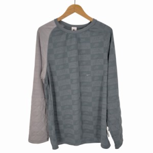 NIKE(ナイキ) OVERSIZED L/S TOP キルティング 総柄 ロンT  メンズ  S【中古】【ブランド古着バズストア】