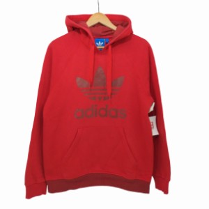 adidas(アディダス) ロゴプリントパーカー 長袖パーカー メンズ 表記無 【中古】【ブランド古着バズストア】