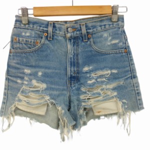 Levis(リーバイス) USA製 99年 7月製造 517 ブーツカット カットオフ ショートデニムパンツ レディース  W29 L32【中古】【ブランド古着