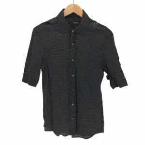 HAMNETT(ハムネット) ドット柄 シアサッカー S/S シャツ メンズ import：L 【中古】【ブランド古着バズストア】