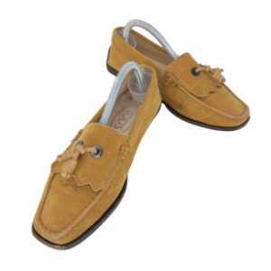 TODS(トッズ) イタリア製 スウェードタッセルローファー ドライビングシューズ レディース  35 1/2【中古】【ブランド古着バズストア】