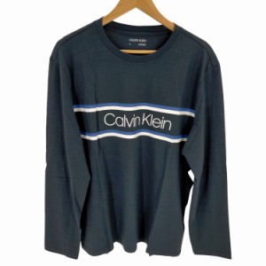 CALVIN KLEIN(カルバンクライン) プリントクルーネックTシャツ メンズ JPN：L 【中古】【ブランド古着バズストア】