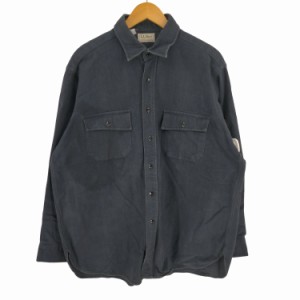 L.L.Bean(エルエルビーン) 90S USA製 CHAMOIS CLOTH SHIRT メンズ  16 2/1【中古】【ブランド古着バズストア】