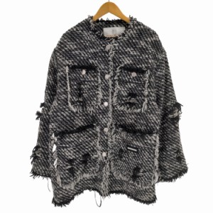 PRANK PROJECT(プランクプロジェクト) Tweed Damaged Over Jacket レディース FREE 【中古】【ブランド古着バズストア】