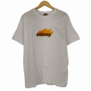 Stussy(ステューシー) Flames Tee メンズ import：M 【中古】【ブランド古着バズストア】