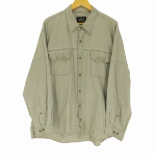 redhead(レッドヘッド) 90-00S インド綿 フラップ ワークシャツ ビッグサイズ メンズ  2XL【中古】【ブランド古着バズストア】