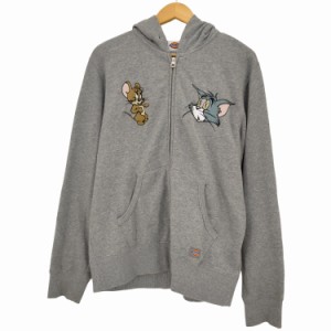 Dickies(ディッキーズ) TOM and JERRY 裏起毛刺繍入りZIPUPパーカー メンズ JPN：L 【中古】【ブランド古着バズストア】