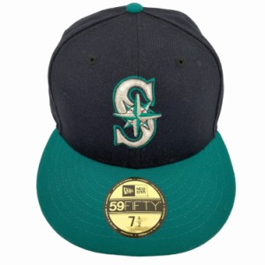 NEW ERA(ニューエラ) 59FIFTY S刺繍 6パネルキャップ ベースボールキャップ メンズ  7 1/2【中古】【ブランド古着バズストア】