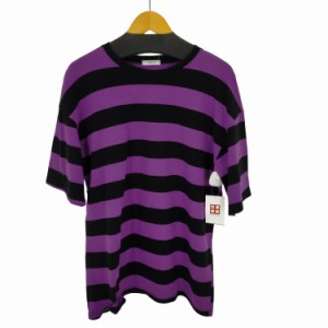 COMME CA(コムサ) オーバーサイズ ボーダー S/S TEE メンズ 表記無 【中古】【ブランド古着バズストア】