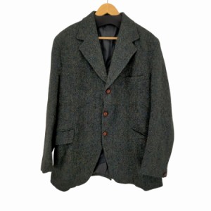 Harris Tweed(ハリスツイード) 60S ウール ツイード 3Bテーラードジャケット クルミボタン メンズ 表記無 【中古】【ブランド古着バズス