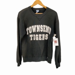 RUSSELL ATHLETIC(ラッセルアスレチック) 90S MADE IN USA ラバー2段プリントVガゼットスウェット TOENSEND TIGERS メンズ import：M 【