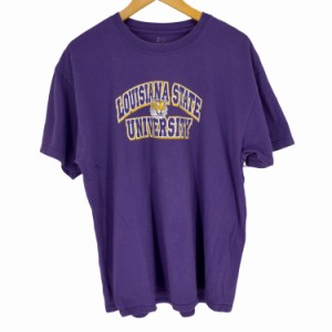 特売割90sカレッジプリント長袖サーマルTシャツUSA古着アメフト動物ワニNFL トップス