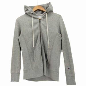 Champion(チャンピオン) リバースウィーブ ジップパーカー レディース JPN：M 【中古】【ブランド古着バズストア】