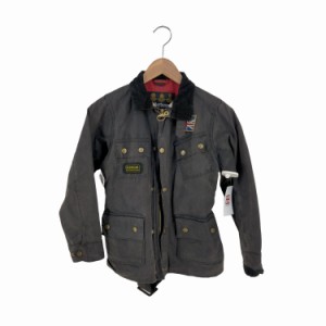 Barbour(バブアー) オイルドクロスハンティングジャケット イギリス国旗 コーデュロイ襟 INTERNATIONAL レディース import：L 【中古】【