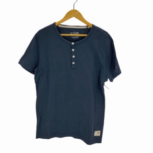 TOMMY HILFIGER(トミーヒルフィガー) ヘンリーネック 半袖Tシャツ メンズ JPN：M 【中古】【ブランド古着バズストア】