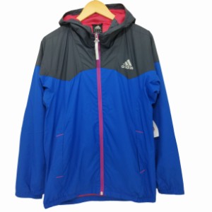 adidas(アディダス) CLIMAPROOF フーデッド ジップアップ ウィンドブレーカー メンズ JPN：L 【中古】【ブランド古着バズストア】