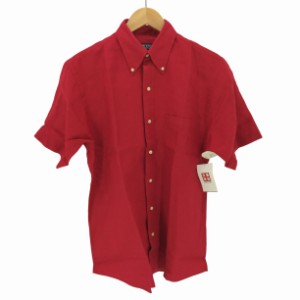 LANDS END(ランズエンド) リネン S/S ボタンダウン シャツ メンズ import：S 【中古】【ブランド古着バズストア】