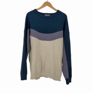 SON OF THE CHEESE(サノバチーズ) 22AW Border Knit Crew メンズ JPN：L 【中古】【ブランド古着バズストア】