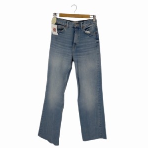 ZARA(ザラ) TRF HIGH RISE WIDE LEG JEANS ワイドカットオフデニム レディース  36【中古】【ブランド古着バズストア】