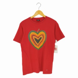 PS Paul Smith(ピーエスポールスミス) HEART COLLECTION PRINT T-SHIRT ハートコレクション プリント Tシャツ メンズ import：M 【中古】