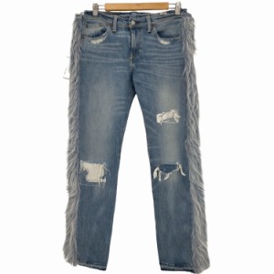 Levis(リーバイス) リメイク サイドファー ダメージ＆リペア デニム メンズ  W30/L32【中古】【ブランド古着バズストア】