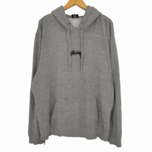 Stussy(ステューシー) 00s USA製 ロゴプリントプルオーバーパーカー メンズ import：XL 【中古】【ブランド古着バズストア】