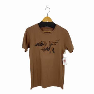 REPLAY(リプレイ) 異素材切替プリント S/S TEE メンズ import：L 【中古】【ブランド古着バズストア】