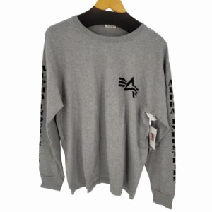 ALPHA INDUSTRIES(アルファインダストリーズ) LONG SLEEVE SIDE PRINT-T メンズ JPN：XL 【中古】【ブランド古着バズストア】