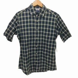 FAIRFAX(フェアファックス) SLIM FIT シアサッカー 半袖シャツ ドレスゴードン メンズ  M【中古】【ブランド古着バズストア】