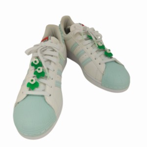 adidas Originals(アディダスオリジナルス) Superstar スーパースター GX7206 ローカット スニーカー White/Green メンズ JPN：28 【中古