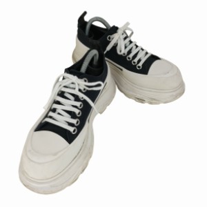 Alexander McQueen(アレキサンダーマックイーン) TREAD SLICK SNEAKERS キャンバススニーカー メンズ  40【中古】【ブランド古着バズスト