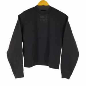 Alexander Wang(アレキサンダーワン) {{alexanderwang.t}} フロント発泡ロゴ クロップドスウェット メンズ import：XS 【中古】【ブラン