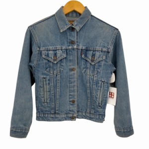 Levis(リーバイス) 80-90s 37406-0214 5th サイドポケット デニムジャケット トラッカージャケット レディース import：L 【中古】【ブラ