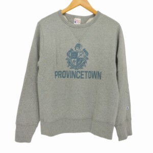 Champion(チャンピオン) 復刻 ランタグ ROCHESTER PROVINCETWN 染み込みプリント スウェット メンズ JPN：M 【中古】【ブランド古着バズ