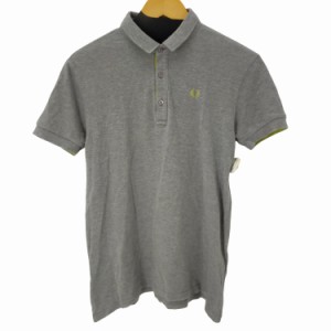 FRED PERRY(フレッドペリー) ロゴ刺繍半袖ポロシャツ メンズ JPN：M 【中古】【ブランド古着バズストア】