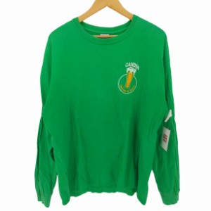 GILDAN(ギルダン) ヴィンテージ CAMDEN BEER プリント クルーネック ロンT メンズ import：XL 【中古】【ブランド古着バズストア】