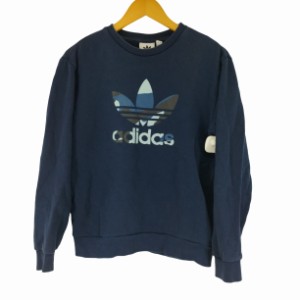 adidas Originals(アディダスオリジナルス) トレフォイルロゴクルーネックスウェット レディース JPN：S 【中古】【ブランド古着バズスト